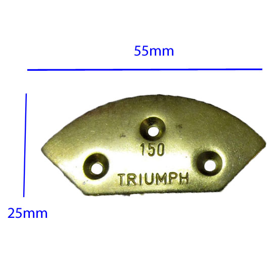 Triumph Boulevard Brass Toe Plates