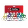Metal Hipster Key Rings Coloured