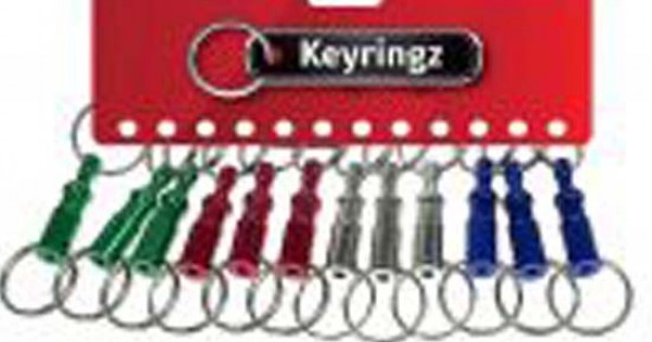 Pull Apart Key Rings Coloured