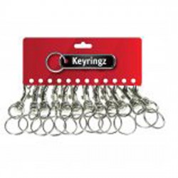 387 Silver Hipster Key Rings
