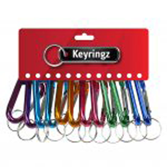 459 V Clip Key Rings Coloured