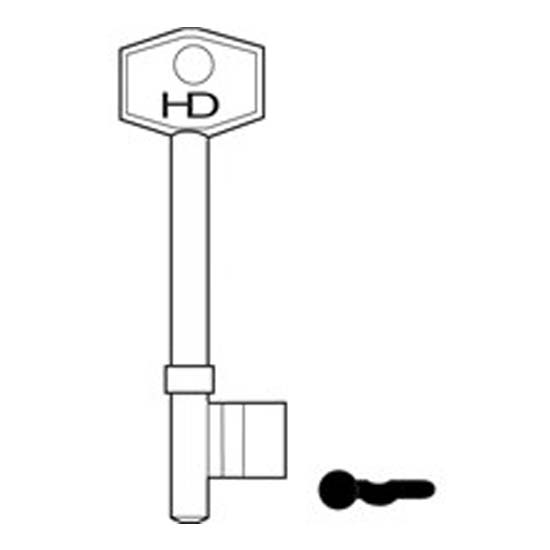 L104 B481/H Gibbons key blank 