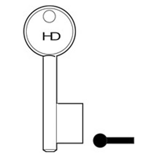 L125 B398 Squire key blank 