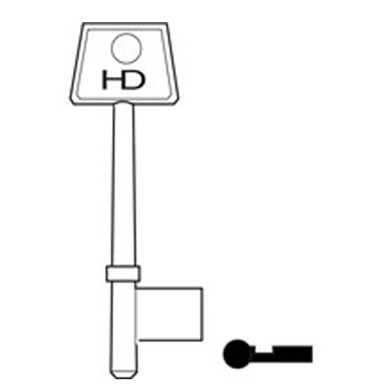 L140 B489 GD Newhall key blank 