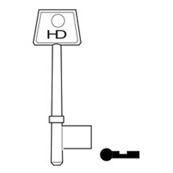 L141 B489 GE Newhall key blank 