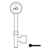 L166 B494 Spaceguard key blank 