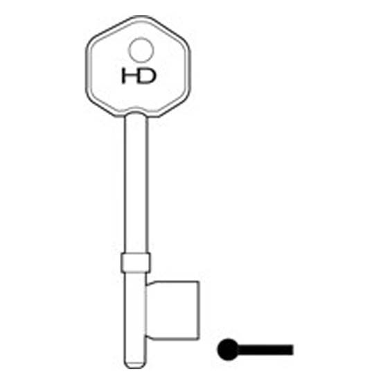 L177 B701 Belfry key blank 