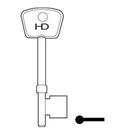 L178 B575 Davenport Burgess key blank