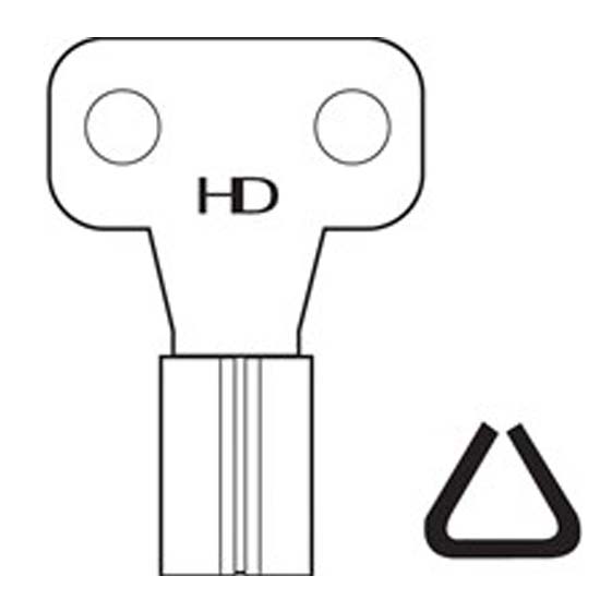 L220 SK404 Meter box key blank 