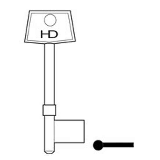 L232 B498 Yale key blank 