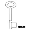 L288 B601/3 Euro key blank 