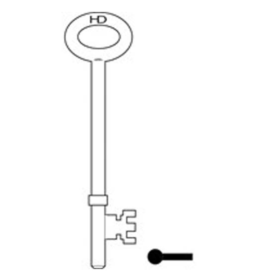 L296 FB2 Fire Brigade key blank 