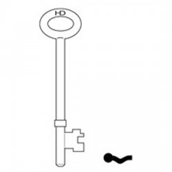 L297 FB4 Fire Brigade key blank 