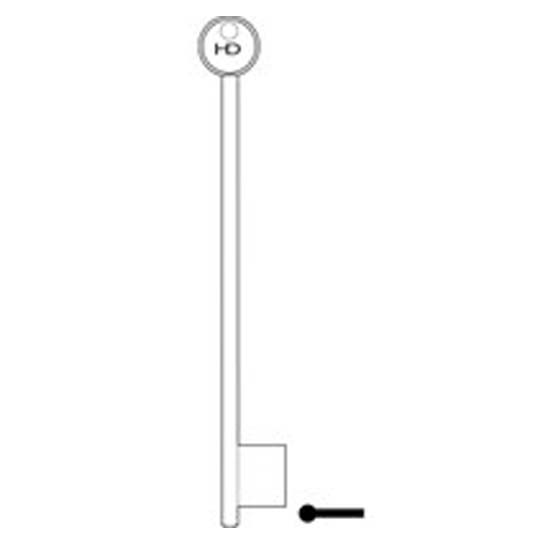 L320 KBTAN Safe key blank 