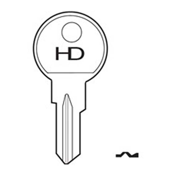 H203 KM7 Las key blank