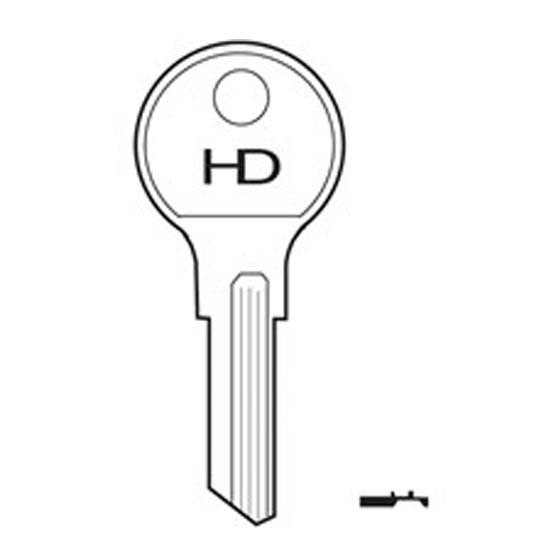 H352 100AM Chicago key blank