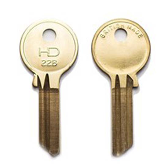 H039 22B Shaw key blank