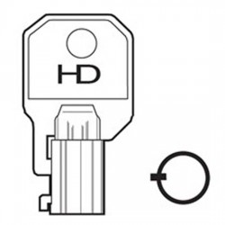 H393 137 L&F key blank