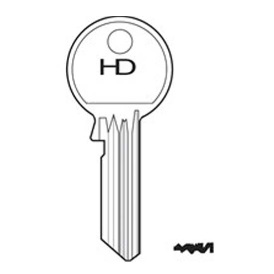 H454 RS1 Davenport key blank