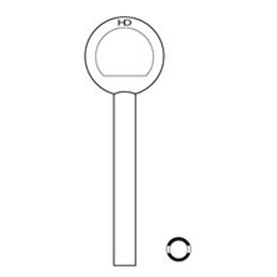 WL011 WS1K Chubb Window Keys