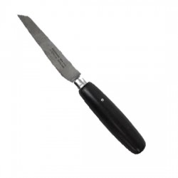 Black handle knife