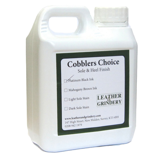 Cobblers Choice Platinum Black Edging Ink 1 Ltr