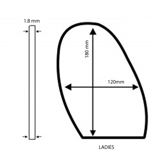 Vitamin Mesh Stick On Soles 1.8mm Natural